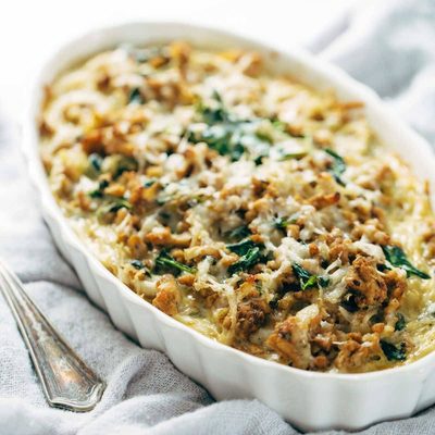 Breakfast Casserole in a baking dish.