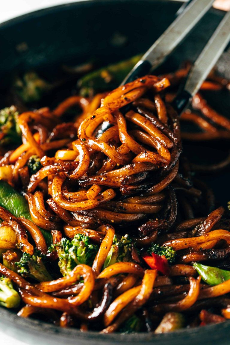Black pepper udon.