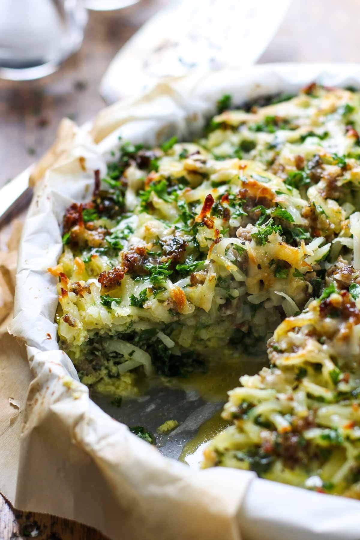 Sausage Potato Pie.